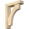 Ekena Millwork Westlake Block Rough Sawn Bracket w/ Offset Brace, Douglas Fir, 4"W x 14"D x 18"H BKT0402X14X18WTL05RDF - alternate 1